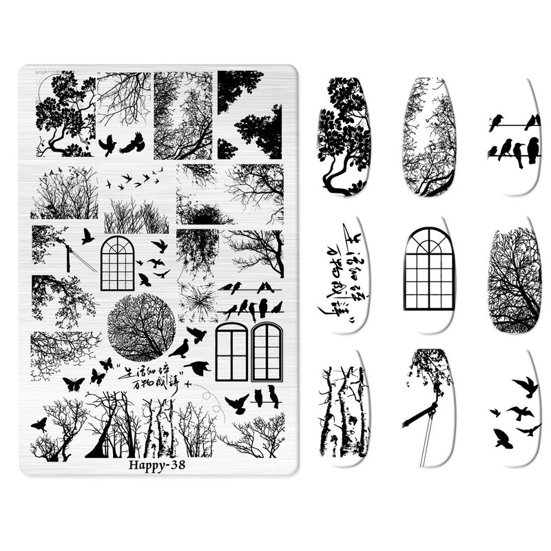 小紅書で人気のジンティエンネイルアートプリントプレート KT猫ネイルアートリボン漫画ラインマットプリントプレート|undefined
