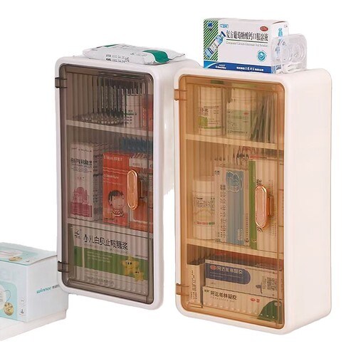 Bathroom hole-free wall-mounted cabinet cosmetic and skincare storage box toilet paper holder waterproof and moisture-proof shelf