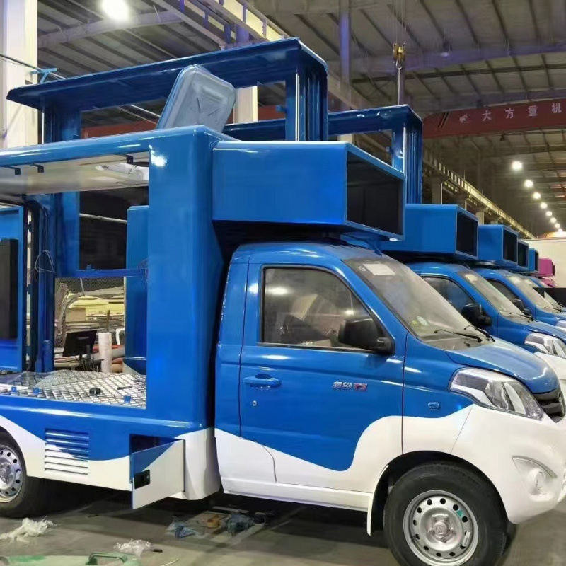 出口流动演出舞台车 全自动宣传舞台车 LED播放车 传媒车 售货车