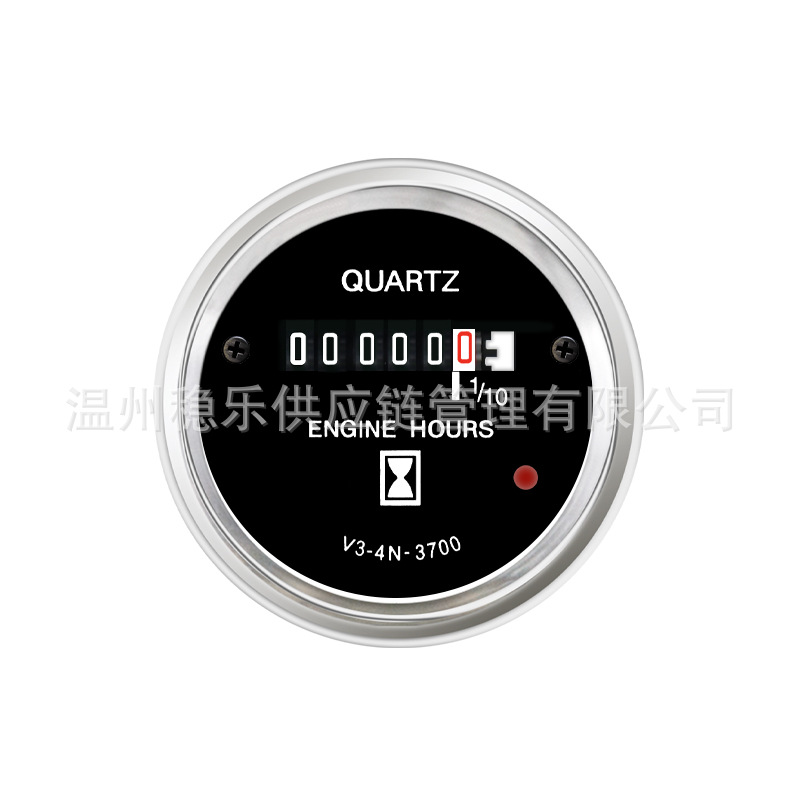 Working Hours Meter 040948 Veethree 52mm 4N3700 4N-3700 Steady Hour Meter