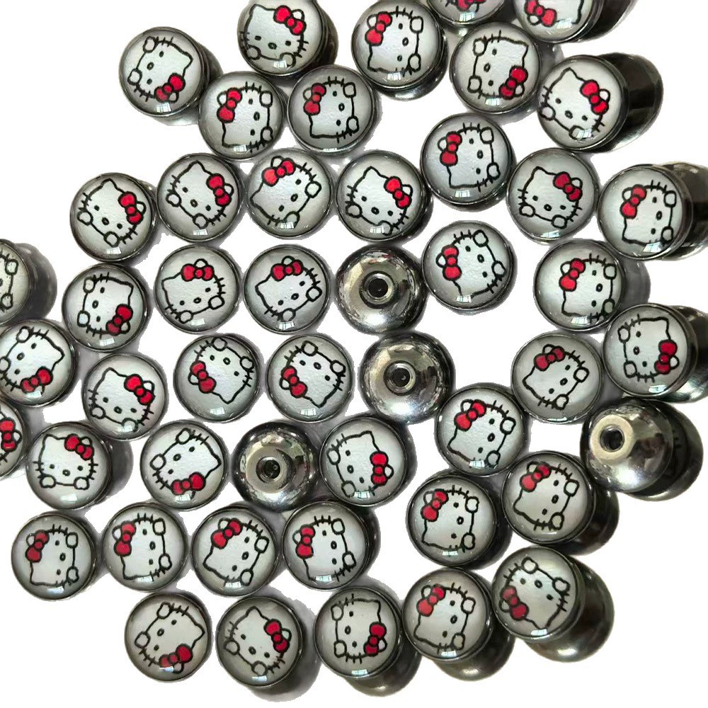 Пирсинг для языка штанга, нержавеющая сталь, декоративная головка в стиле Hello Kitty, 4 г