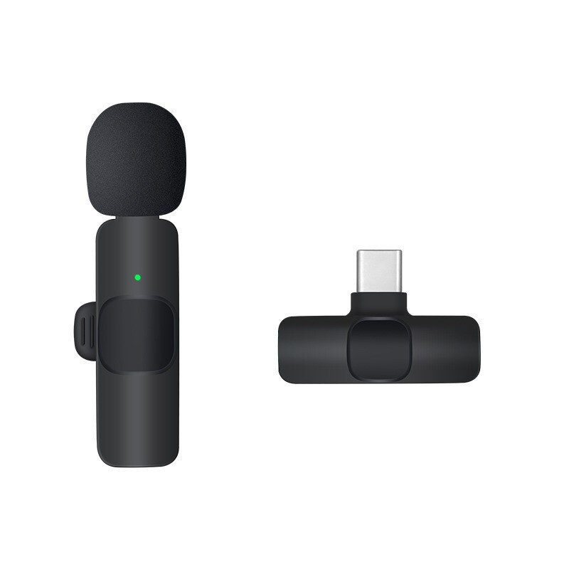 抖音ライブ用隠しマイクK1、ショートビデオ録音用マイク、自動ノイズキャンセリング、リバーブ機能付きワイヤレスラベリアマイクK8K9|undefined