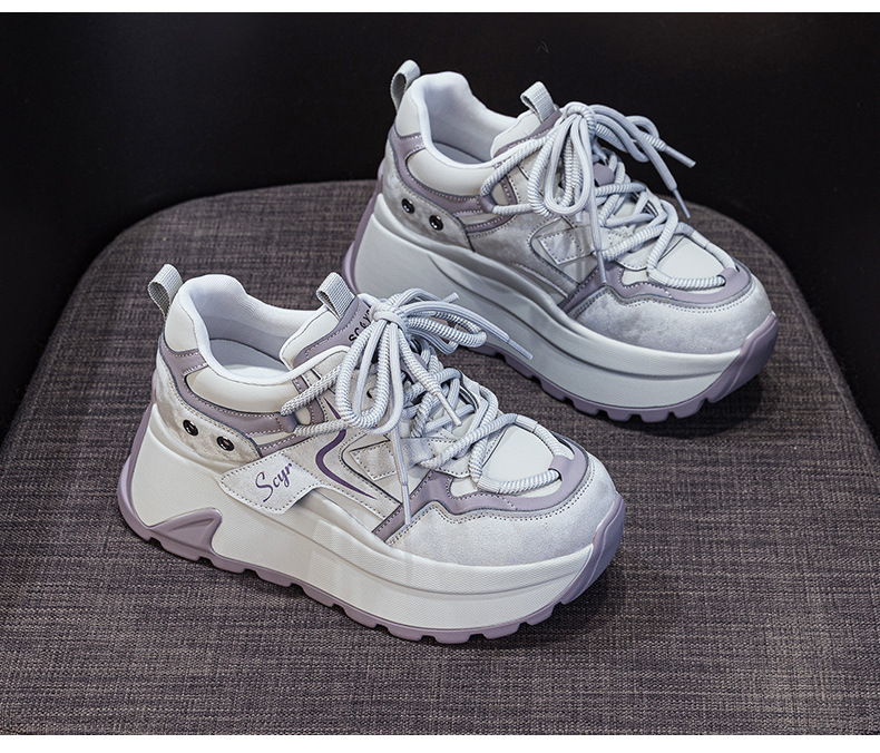 Giày sneaker nữ đế xuồng chunky phong cách retro, phối màu trẻ trung — M2977-1 plus màu trà sữa nhung, M2977-1 plus nhung màu mơ, M2977-1 plus nhung xám, M2977 lớp lót đơn màu mơ chi tiết 29