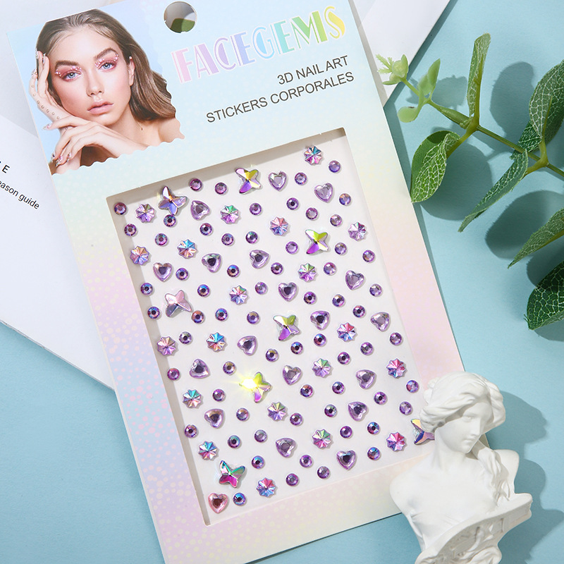 보라색 나비 스타일