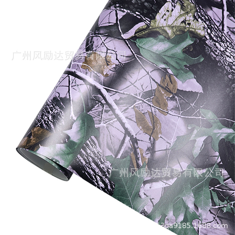 Cross-Border Popular Camouflage Grassland Car Body Color-Changing Film Electric Motorcycle Mountain Bike Color-Changing Decals Stickers