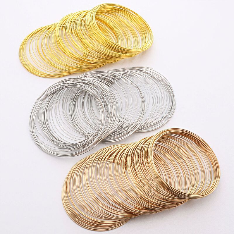 Color preserving 14k memory traveler diy handmade jewelry accessories pearl beaded winding bracelet ring material wholesale