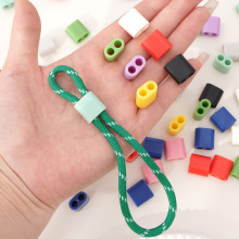 15mmABS塑料调节扣双孔调节衣服抽绳扣鞋带松紧卫衣扣饰品配件