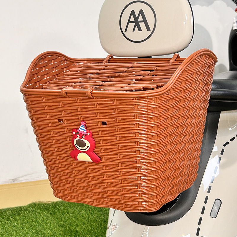 卸売電気自動車リア収納バスケットかわいい漫画オートバイバッテリーカーリアテール収納防水|undefined