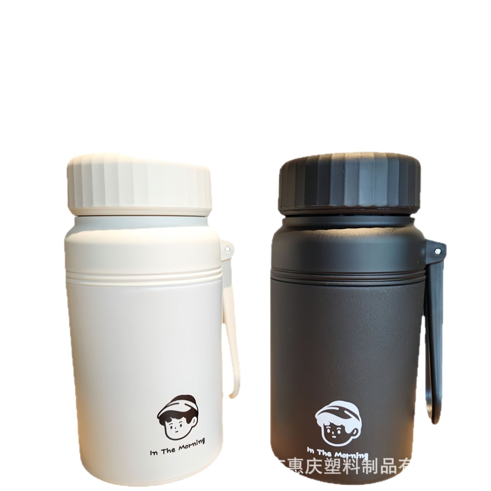 Taza de aislamiento de acero inoxidable portátil taza de pareja de gran capacidad con tabique de té taza de agua de té taza de oficina de aislamiento frío taza de hielo