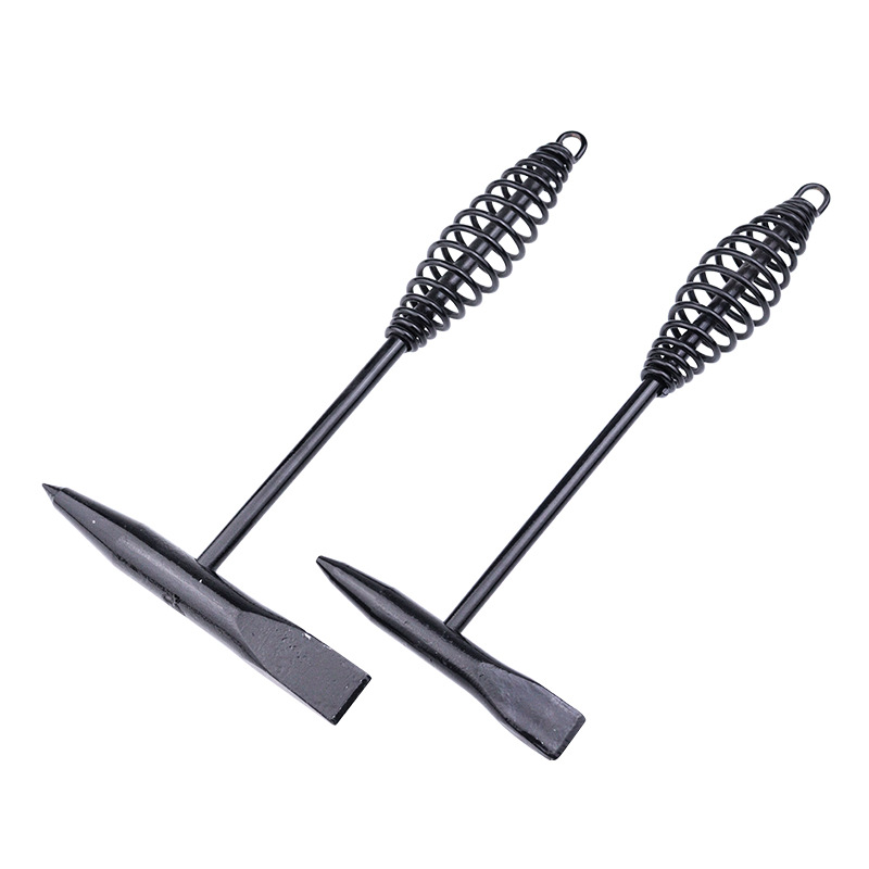 Fábrica soldador eléctrico Martillo puntiagudo colgando soldadura martillo 500g300g derusting soldadura escoria golpear escoria mango de resorte de soldadura eléctrica martillo