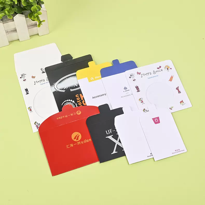 定 镙丝配件包纸袋开窗式手机架另件纸袋小镜子袋免费印刷 制