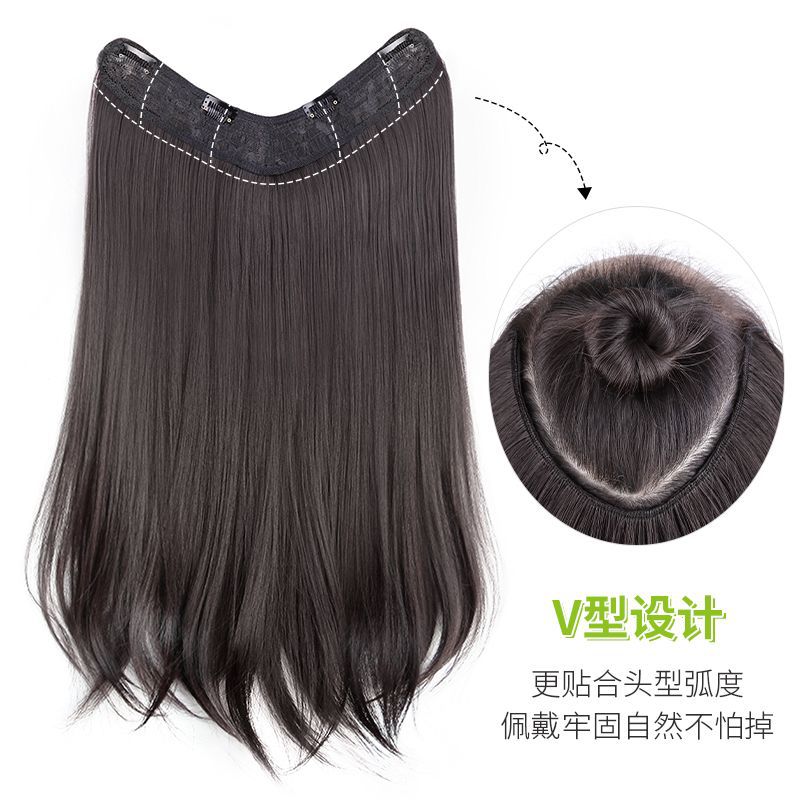コニー クリップインヘアエクステンションピース [ソフトウェーブ] 女性用ロングヘア、U字型横糸でボリュームと太さを実現
