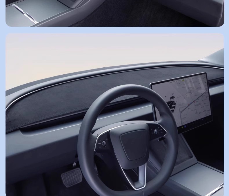 Suitable for the New Version of Tesla Model 3 Central Control Instrument Panel Light-Proof Mat Front and Rear Window Shading Anti-Slip Accessories