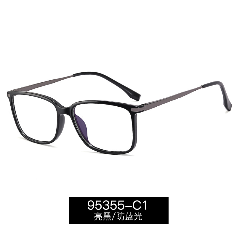 95355 europeo y americano nuevo marco negro gafas hombres moda miopía marco puede ser equipado con grados gafas marco gafas