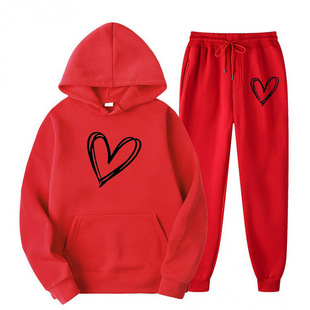 Foreign Trade Independent Station Temu Amazon Tiktok New Text Printing Fleece-Lined Autumn and Winter Hooded Sweatshirt Trendy Brand Rest