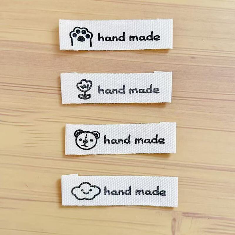 in stock Cartoon Handmade DIY Cloth Label Costume Hat Scarf Doll Socks Luggage Small Label Decorative Material