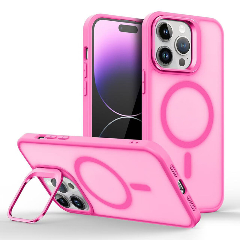 肌感マグネットスタンドiphone16pro携帯ケースは12リンゴ16/15フロスト13miniクロスボーダー14を適用|undefined
