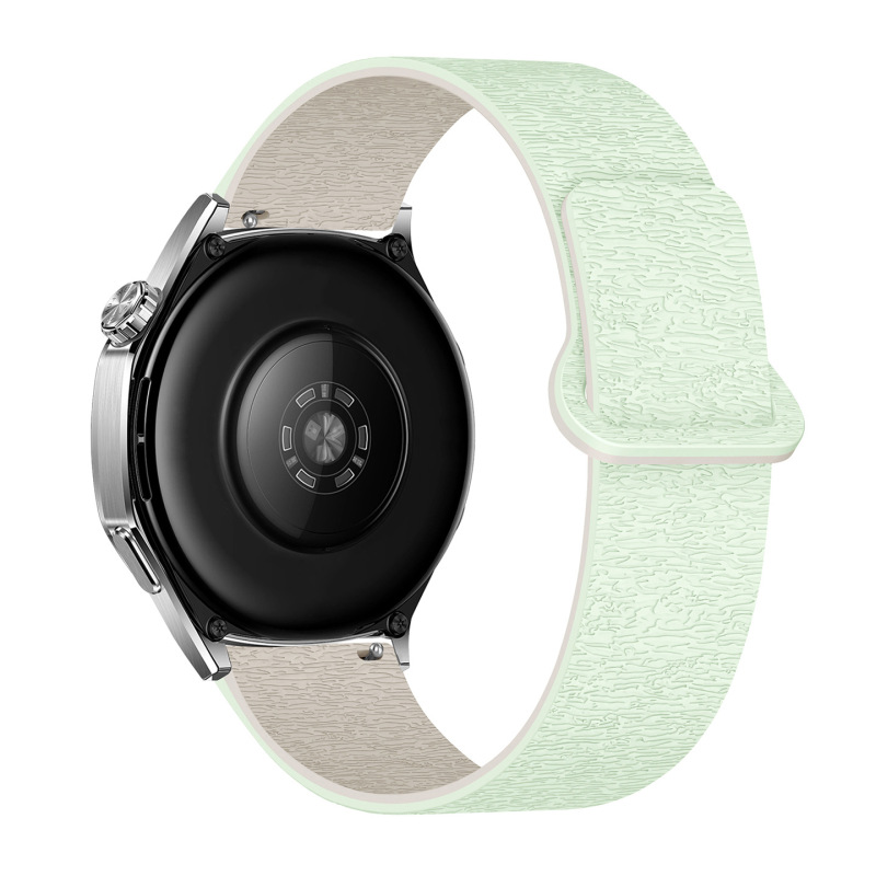 适用华为GT4/gt5/watch5三星watch4运动风木纹软磁硅胶磁吸手表带|undefined