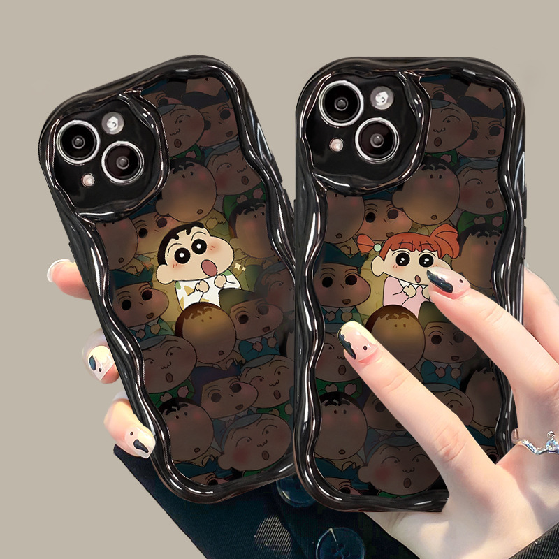 Suitable for Apple 16Promax Mobile Phone Case Iphone14/13 Cartoon Luminous Xiaoxin 11/12 Silicone Soft Case 15