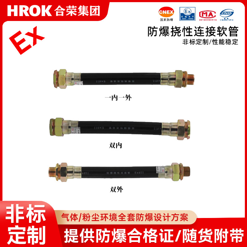 BNG防爆挠性连接管穿线管防爆电器设备进出线连接不锈钢防爆软管