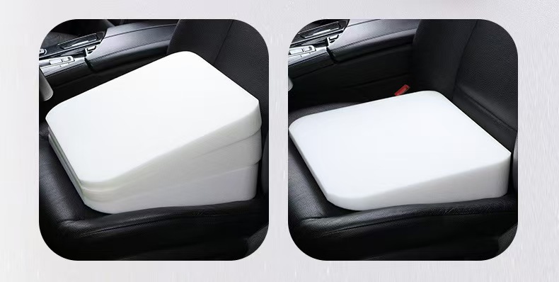 Factory Direct Sale Car Booster Seat Cushion, Thickened and Breathable, Non-Slip Driving Practice Seat Cushion for Short People, Driving Test Seat Cushion