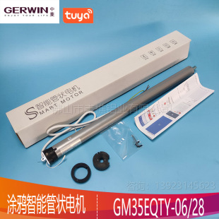 Умный дом Zhongling GM35EQTY-06/28 Tuya WIFI цифровой ограничительный ход роликовая глухая трубка двигатель