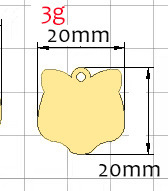 20mm gato dorado