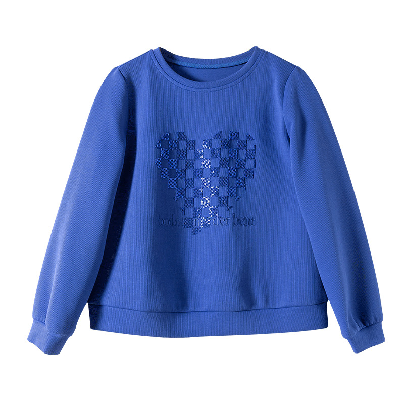 Áo hoodie chui đầu in họa tiết dáng rộng cho nữ — Màu đen