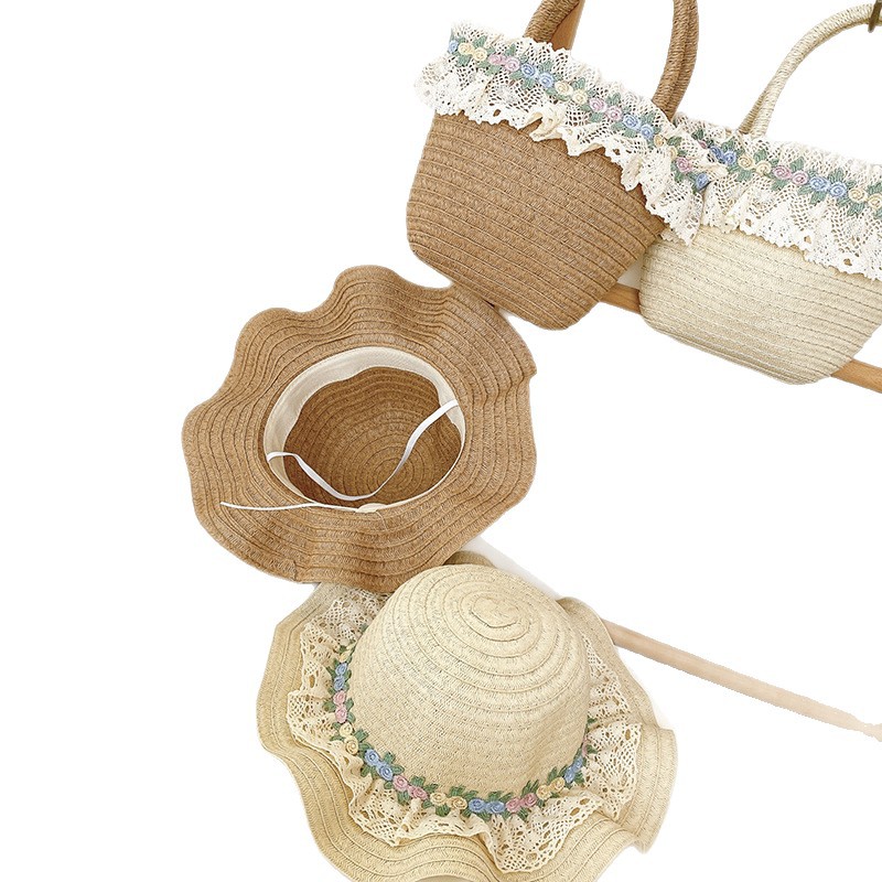 Sombreros para niños niñas sombreros de paja de verano niñas sombreros de pescador de verano bebé sombreros de playa