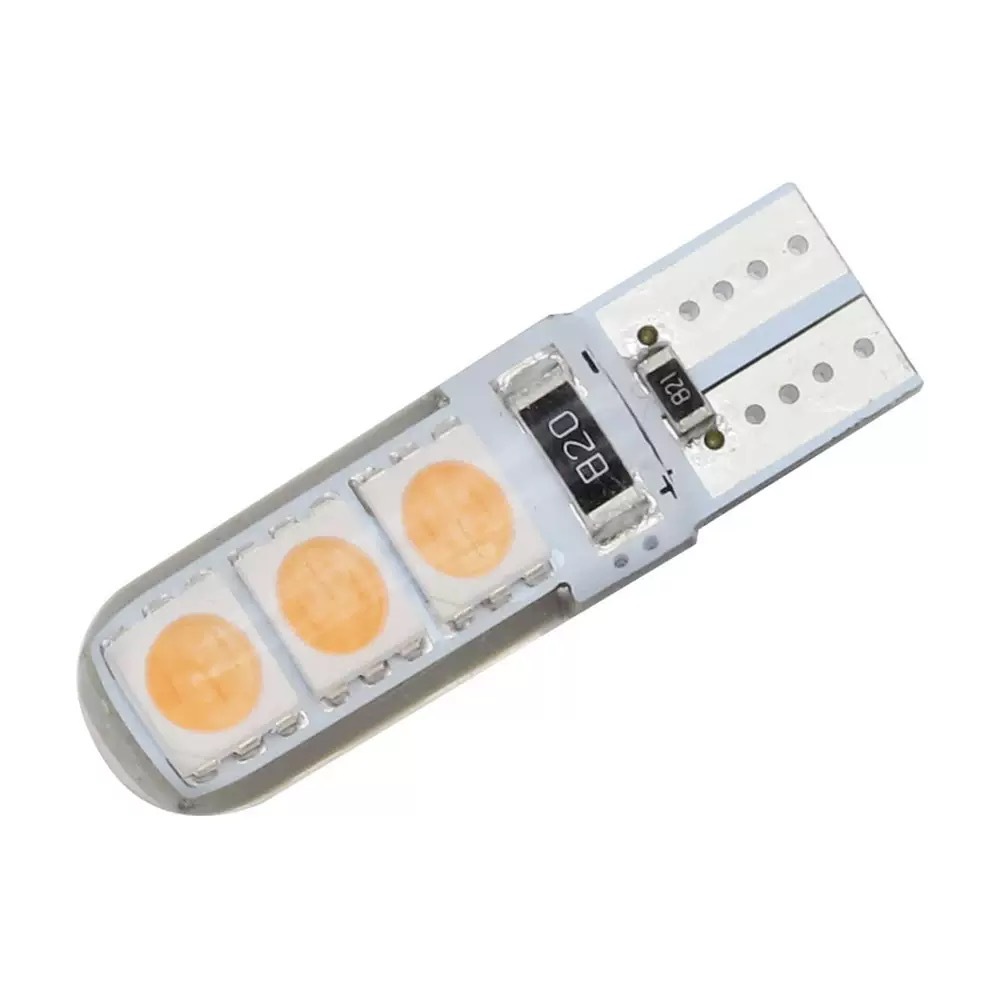 Nuevo automóvil LED decodificado T10 5050 6SMD lámpara de ancho bombilla de silicona W5W lámpara de licencia luz de lectura