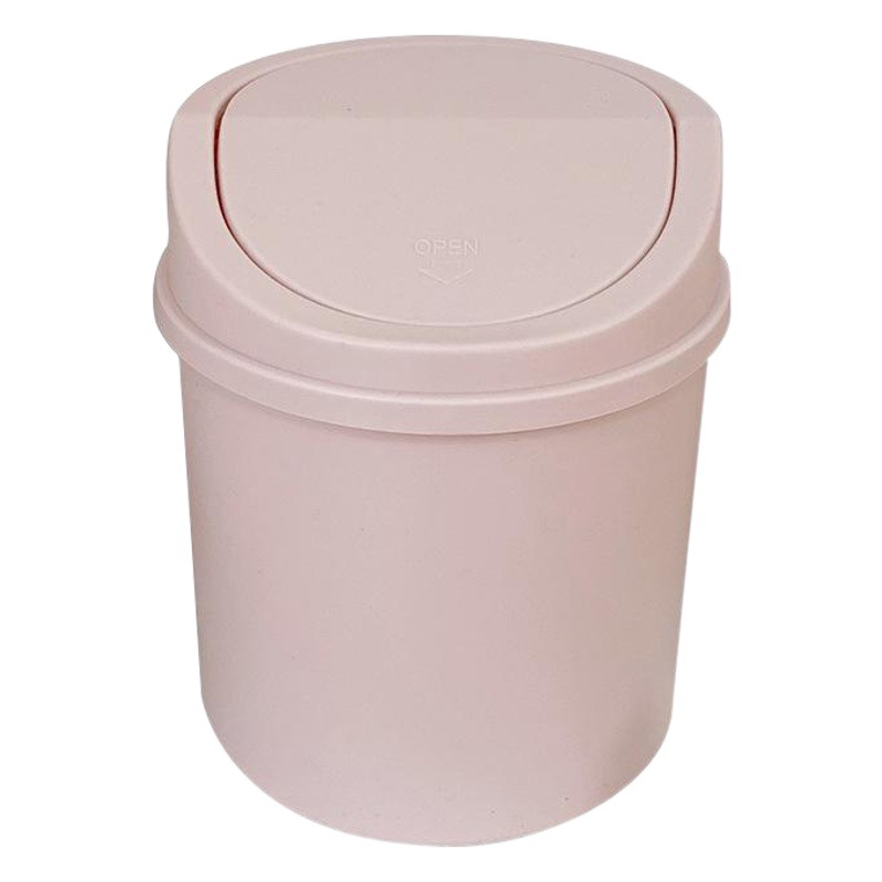 Nueva chica corazón hogar lindo Internet celebridad Mini caja de almacenamiento con tapa ins estilo de escritorio pequeño bote de basura Tubo dormitorio