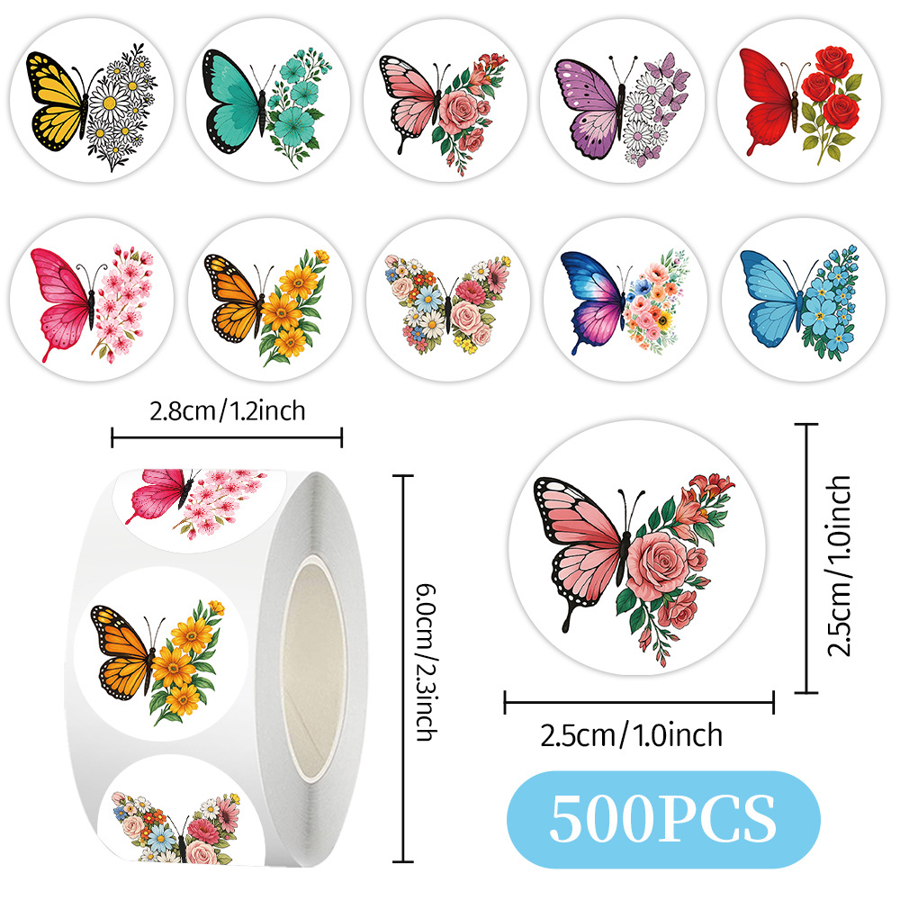 Cien tipos de dibujos animados pegatinas de animales rollo de recompensas para niños materiales didiy papelería cuaderno cinta adhesiva decoración