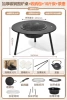 Extra large and thickened tabletop stove [with 7-piece set + 10 pounds of charcoal + 900ML cast iron kettle] +