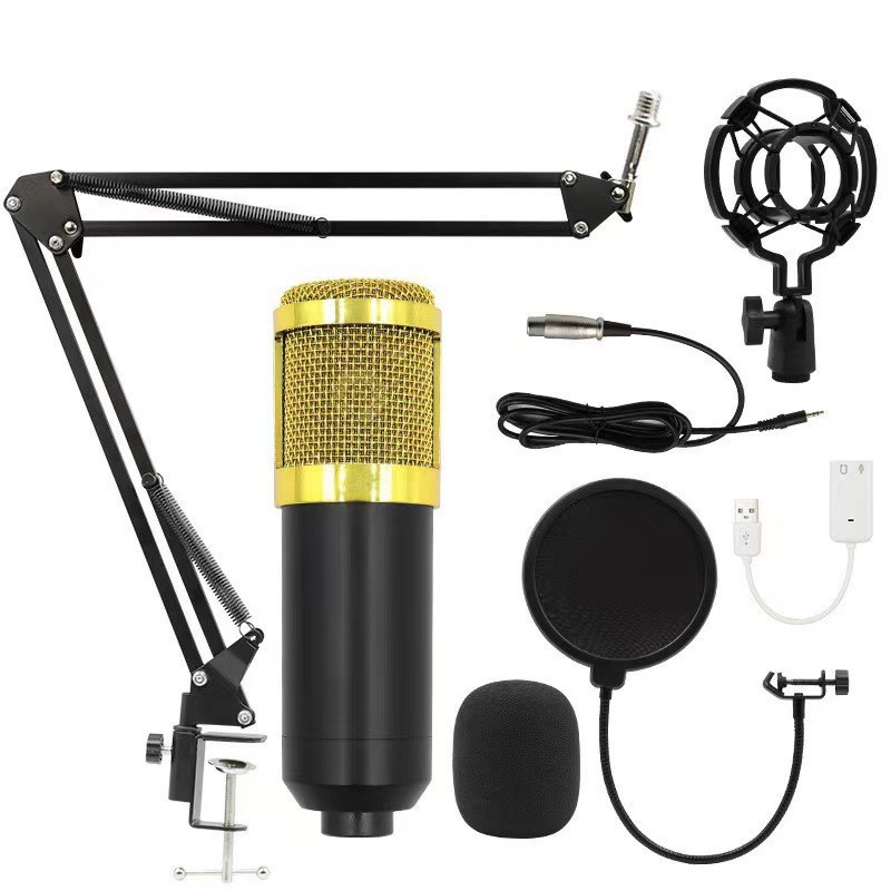 플라스틱 BM800 세트 + USB(블랙 골드)
