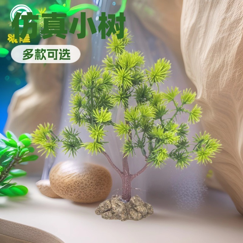 Escenografía de pecera Decoración de comida china Decoración de flores y plantas Simulación de árboles pequeños Decoración creativa de flores falsas Restaurante Fábrica de flores