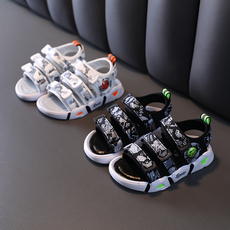 儿童凉鞋2021夏新款男童泡沫软底休闲鞋宝宝学步鞋沙滩鞋一件代发|ms