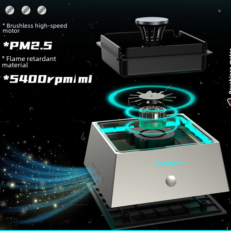 Cross-border e-cigarette ashtray air purifier home smart ashtray purifier aroma deodorizing purifier machine