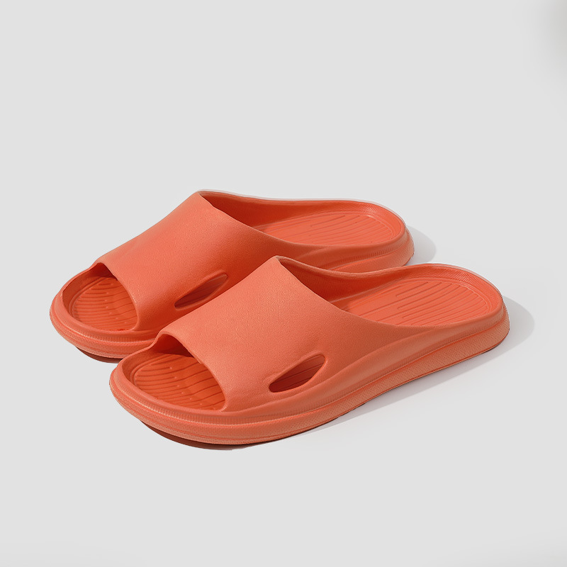 Pantuflas para el hogar para mujer, nuevo estilo de verano, pantuflas sencillas de suela gruesa antideslizantes para interiores, para baño, para parejas, para hombre