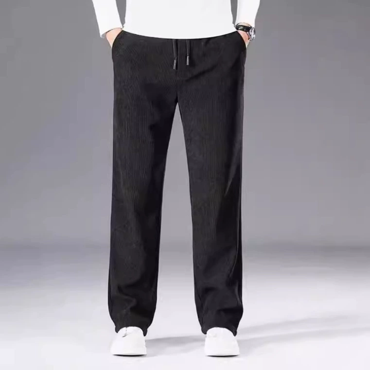 Морфир эластичные осенние новые мужские повседневные брюки бизнес прямые брюки среднего и пожилого возраста осенние и зимние брюки
