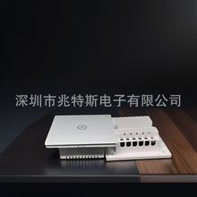 智能家居系列外壳、英规插座底壳开关6孔接线口带86钢化玻璃面板