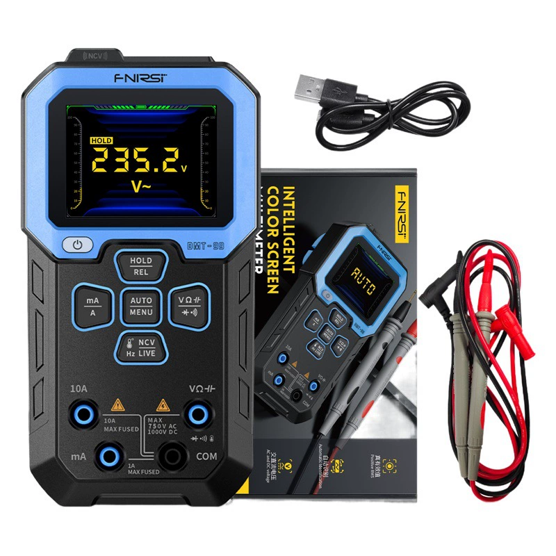 FNIRSI DMT -990000 Meter Цифровой Высокоточный Интеллектуальный многофункциональный автоматический цифровой дисплей с защитой от ожогов Электрик