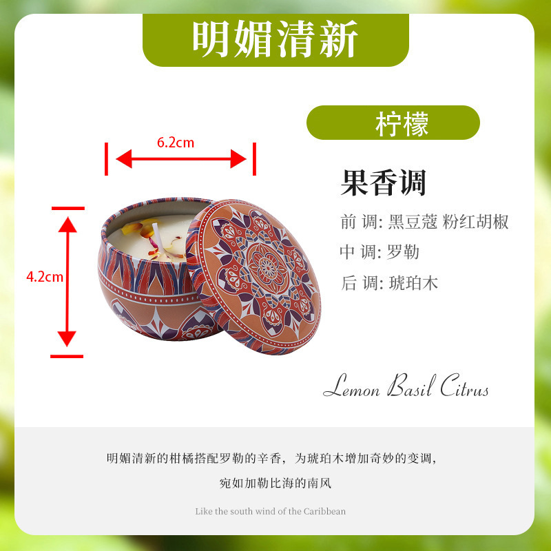 铁罐蜡烛大豆蜡香氛干花熏香蜡烛跨境手工香薰蜡烛杯批发|undefined