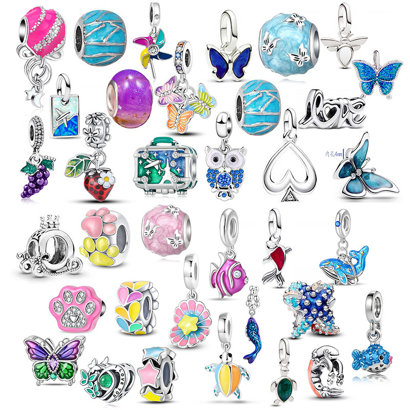 European Charm Jewelry Pandora Fashion Exquisite DIY Jewelry Bracelet Wedding Birthday Party Jewelry Wholesale