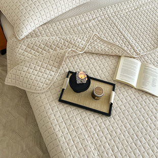 Casual Class a Quilted Cotton and Linen Bed Cover Three-Piece Set Pure Cotton Thickened Bed Sheetss Tatami Cushion Dropshipping Wholesale