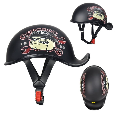 Electric Motorcycle Helmet for Men, Motorcycle Safety Supplies - sub-black-big-dog-mhead-circumference-55-56cm