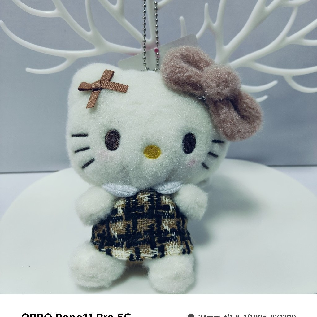 4inch Plush kitten toy with plaid skirt, suitable as a backpack or schoolbag pendant for men, women, and children, a great birthday gift