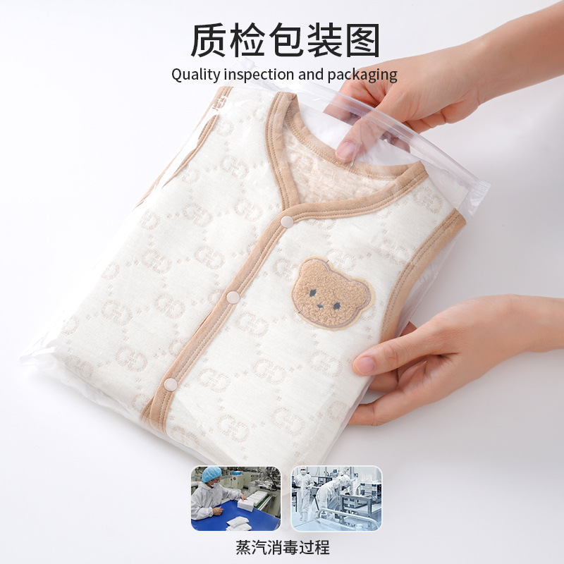 Chaleco de bebé otoño e invierno Bebé acolchado aire algodón de una pieza superior masculino infantil chaleco exterior desgaste cálido bebé
