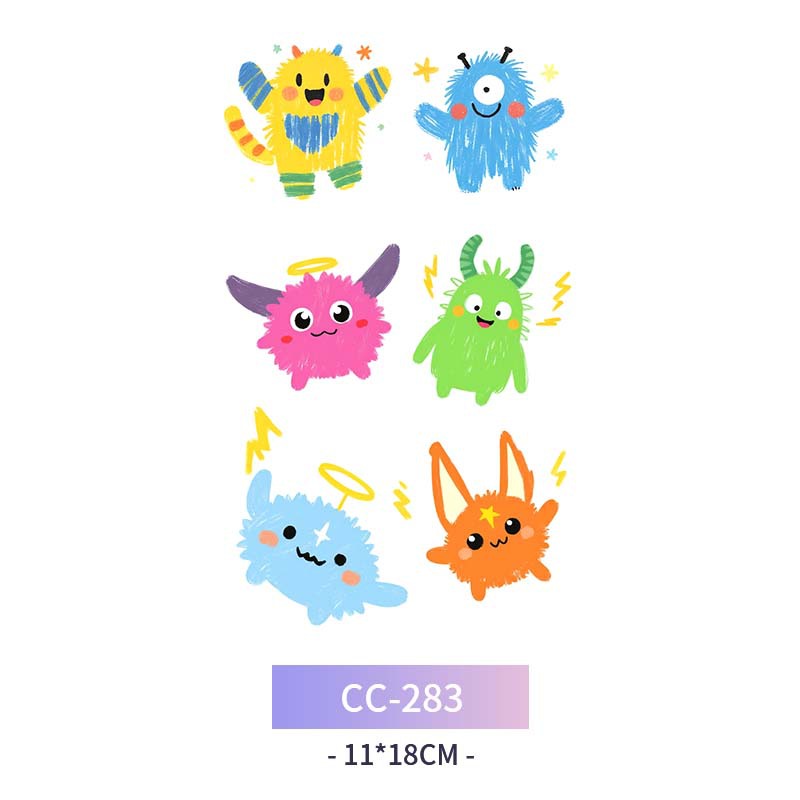 Transfronterizo en stock al por mayor de halloween colorido mariposa tatuaje pegatinas simulación sangrienta cicatriz pegatinas divertidas pegatinas impermeables