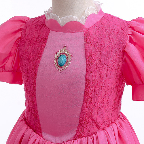 Foreign Trade New Item Cosplay Bijou Princess Dress Girls' Formal Dress with Waist Cincher, Bouncy Dress with Bubble Sleeves, Children's Dress
