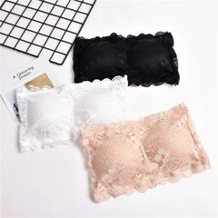 Summer Anti-Slip Lace Bra for Girls, Push-Up Underwire-Free Bralette, Strapless Sexy Lingerie for Women Students